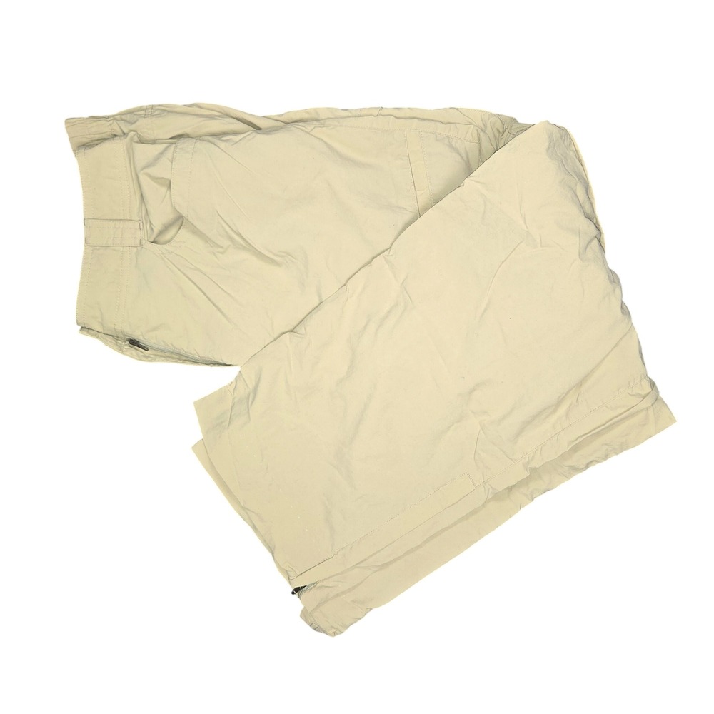 ExOfficio BugsAway Insect Shield Khaki Cargo Hiking Pants Womens 12 Tan Travel